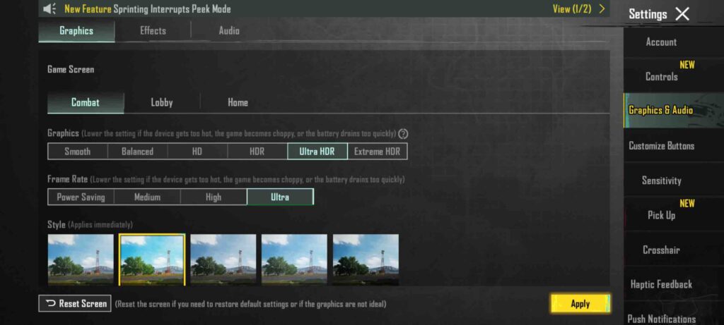 PUBG on Moto Edge 50 Proi