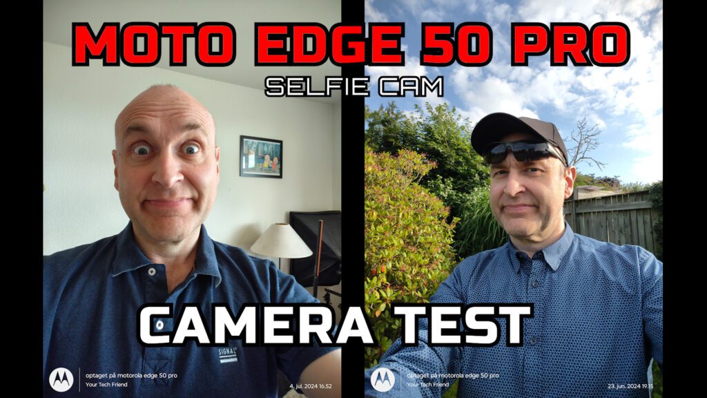 Motorola Edge 50 Pro selfie kamera kvalitet