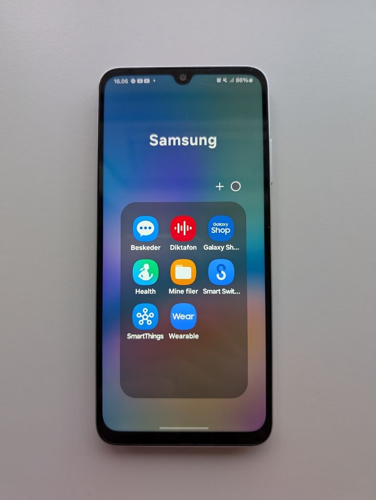 Samsung Galaxy A05s software pakke