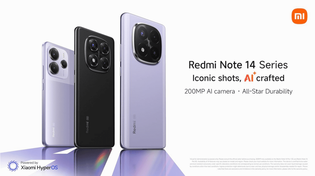Xiaomi Redmi Note 14-serien Prisvenlige Mobiler med Stil