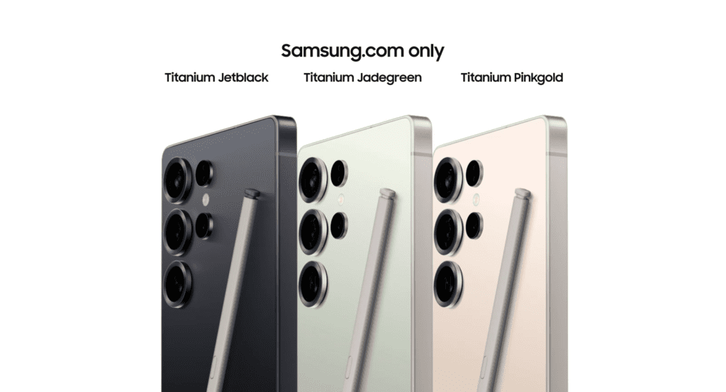 samsung s25 ultra exclusive colors