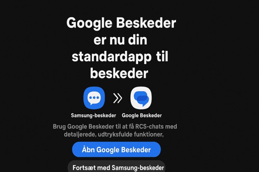 Google overtager Samsung-Beskeder og AI