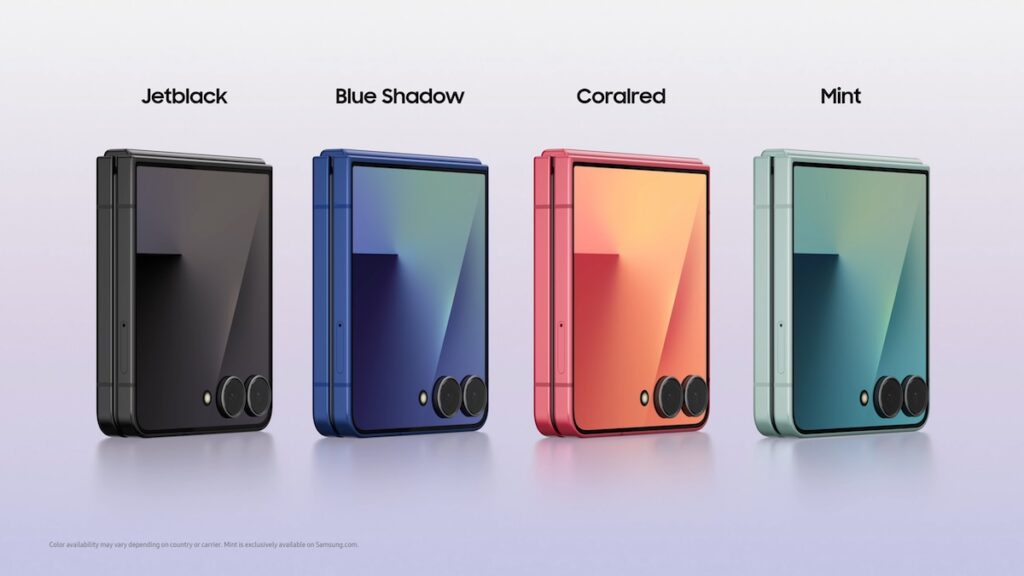 Galaxy Z Flip7 FE farver