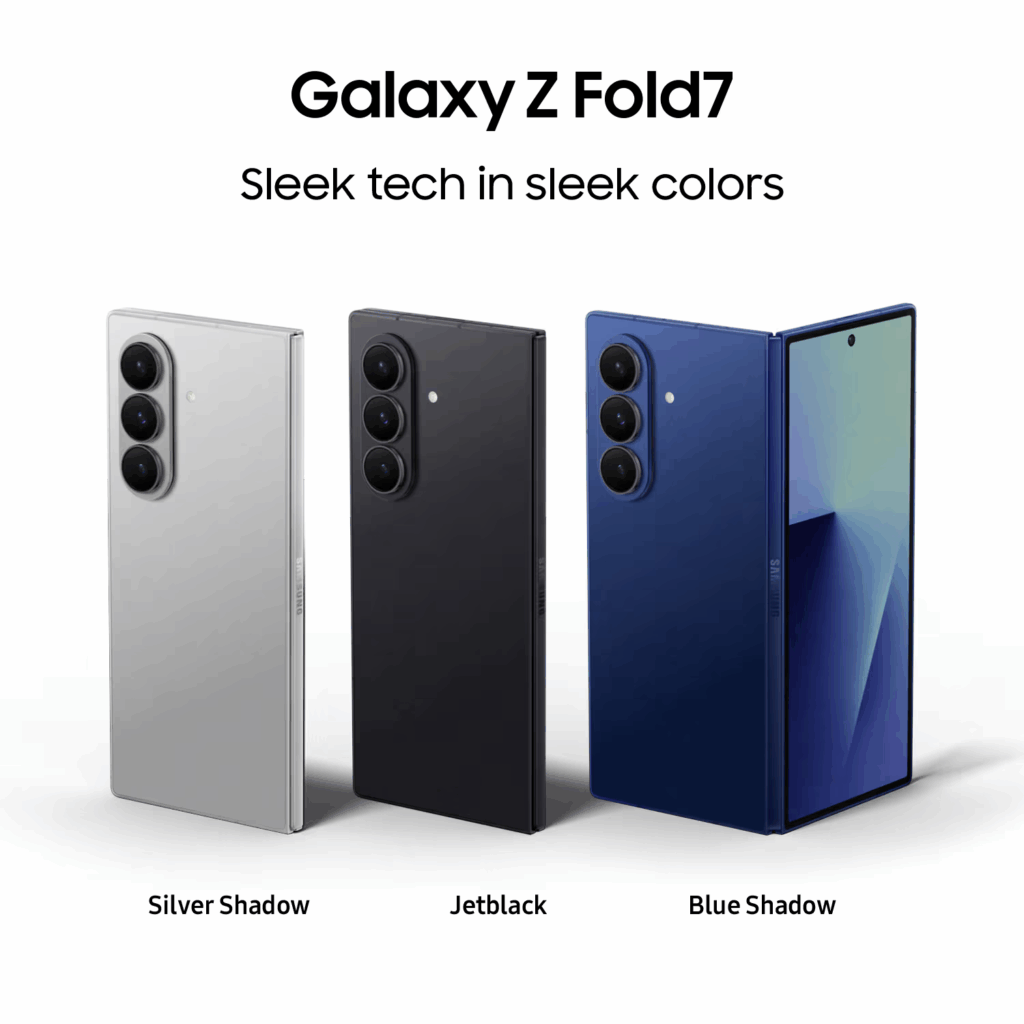 Galaxy Z Fold 7 Farver