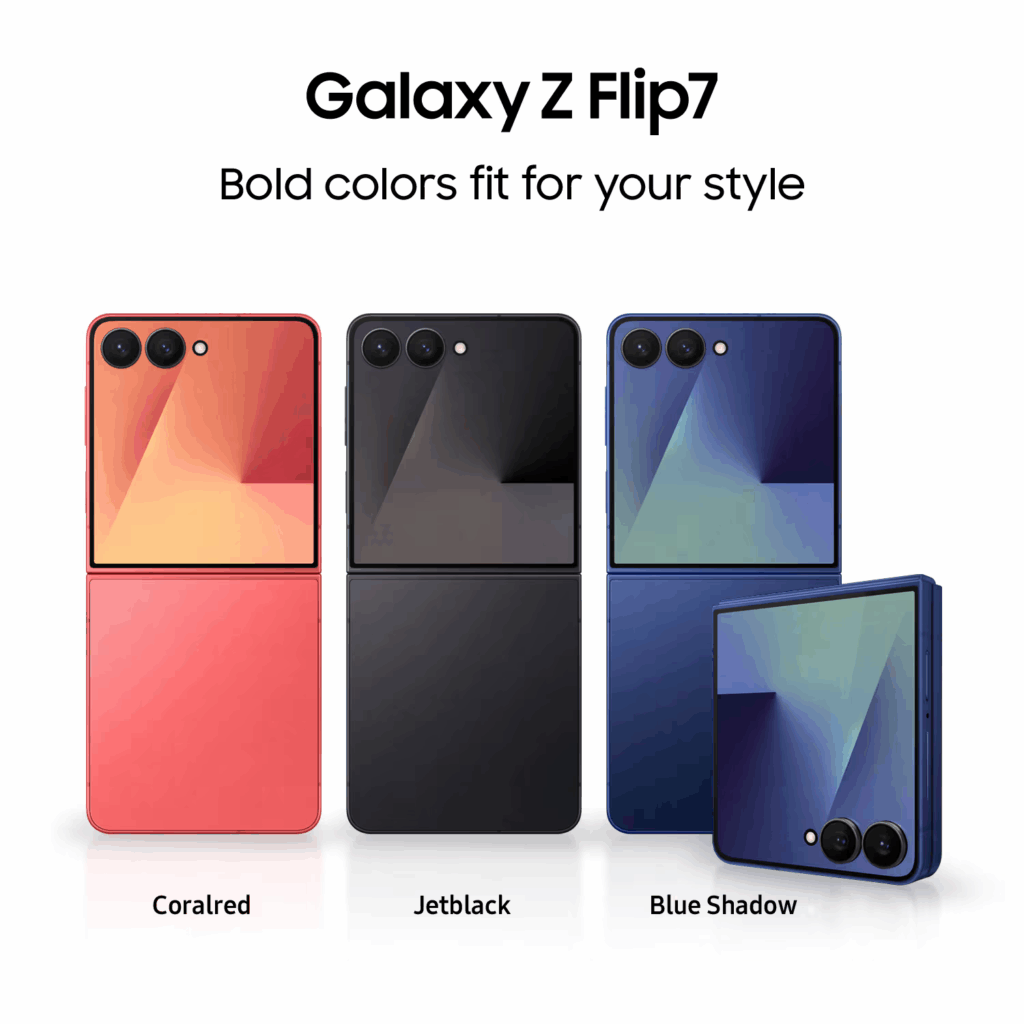 Galaxy Z Flip 7 Farver