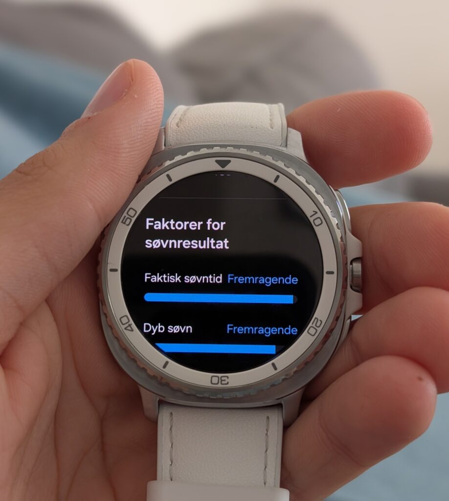 Søvnresultat Galaxy Watch 8 Classic