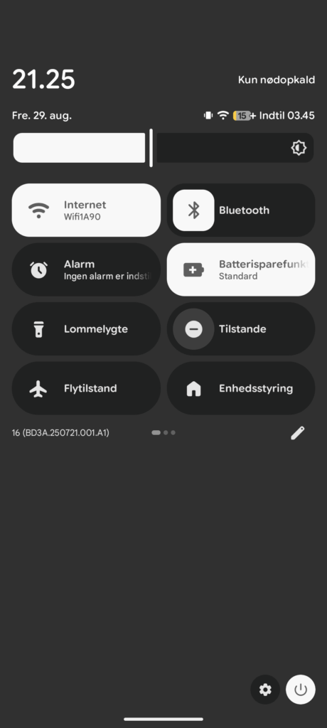 Google Pixel 10 Pro XL Material 3 Expressive Kontrolpanel