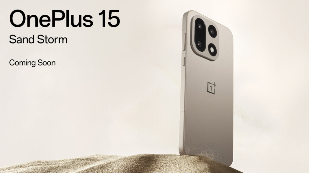 OnePlus 15 Sand Storm: Stærkere end titanium