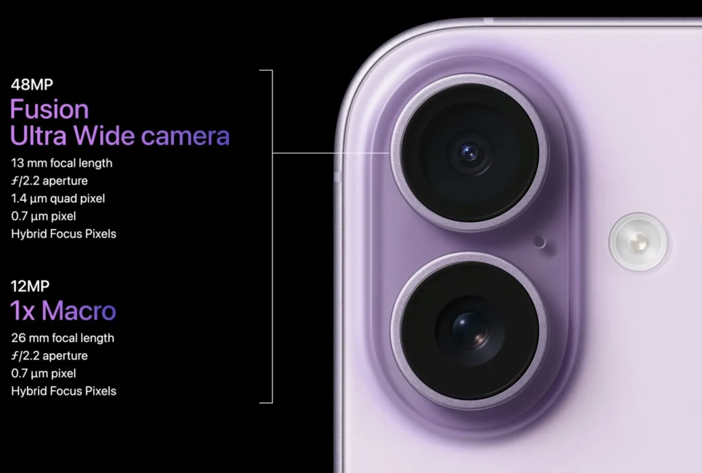 Fusion kamera på iPhone 17