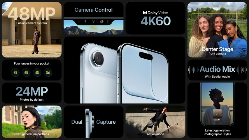 Fusion kamera på iPhone 17 air
