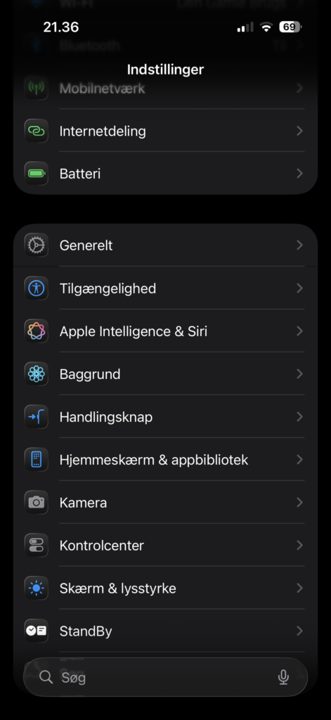 Slå Liquid Glass fra i iOS 26 pt 1
