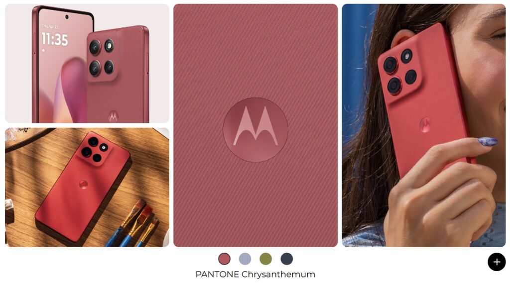 Motorola Moto G86 Power fås i 4 forskellige farver