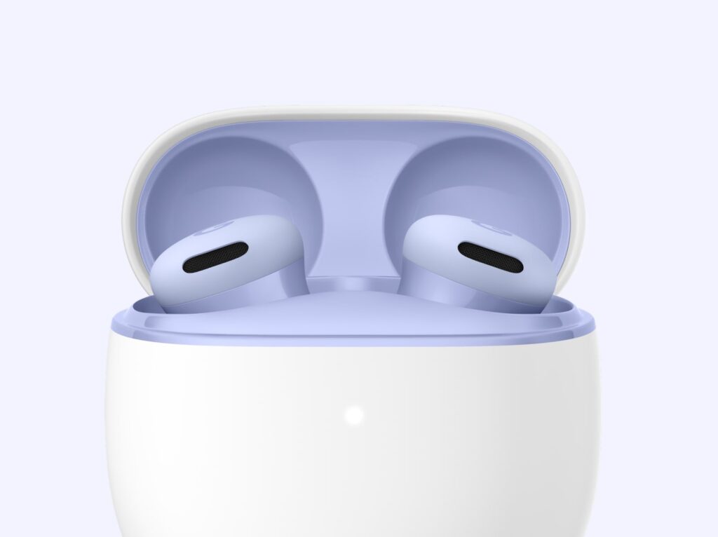 Google Pixel Buds 2a i etui