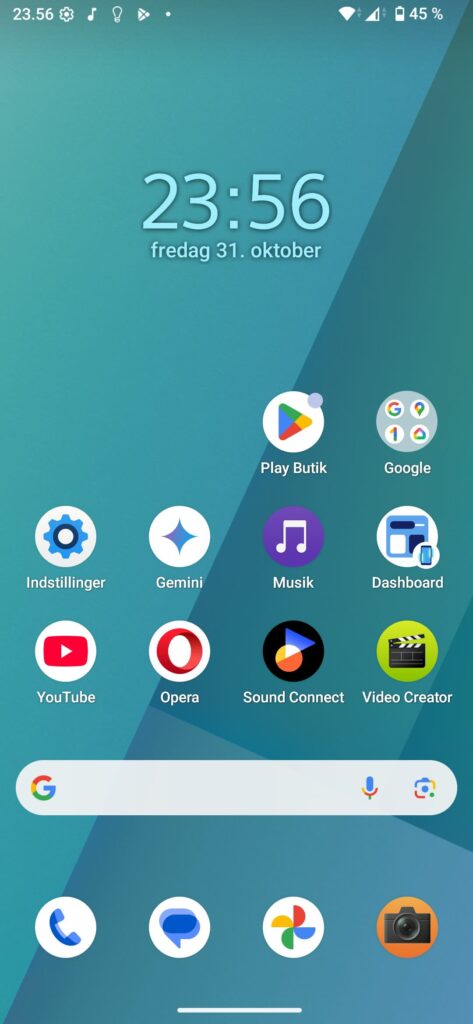 Sony Xperia 10 vii kører REN Android