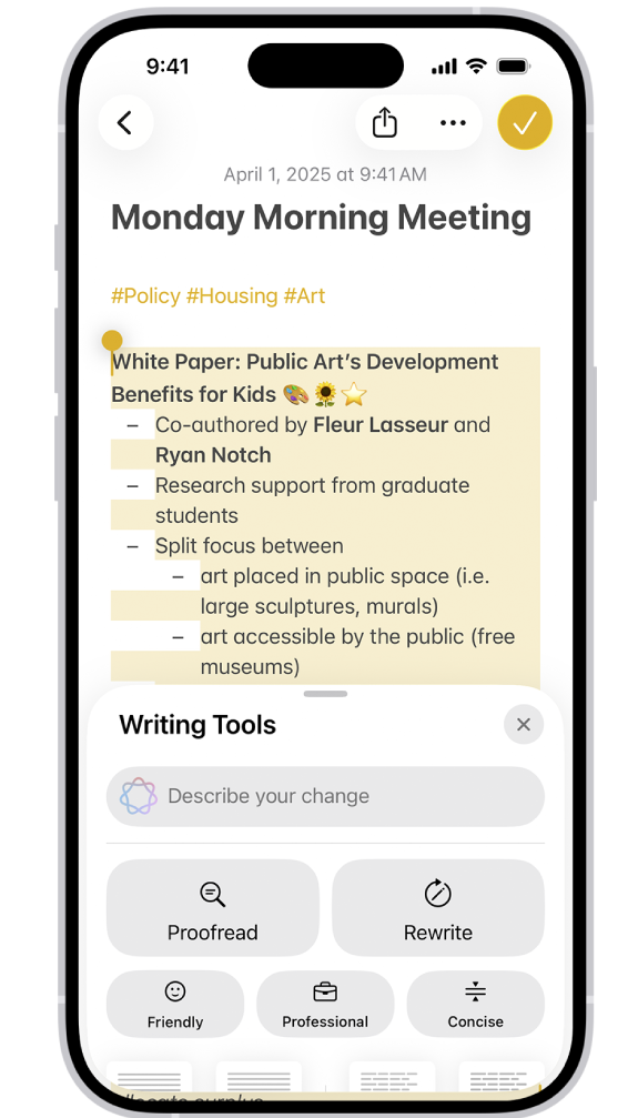 Apple Intelligence (writing tool)