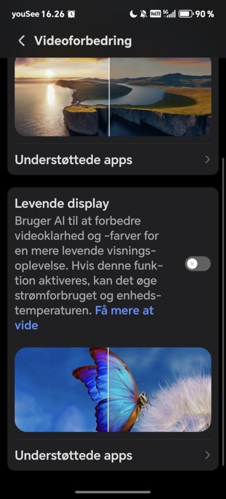 Videoforbedring og Levende Display på Honor Magic 8 Lite