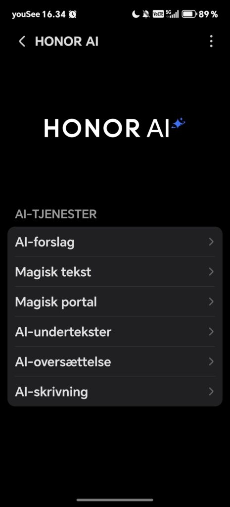 Honor Magic 8 Lite AI muligheder 1