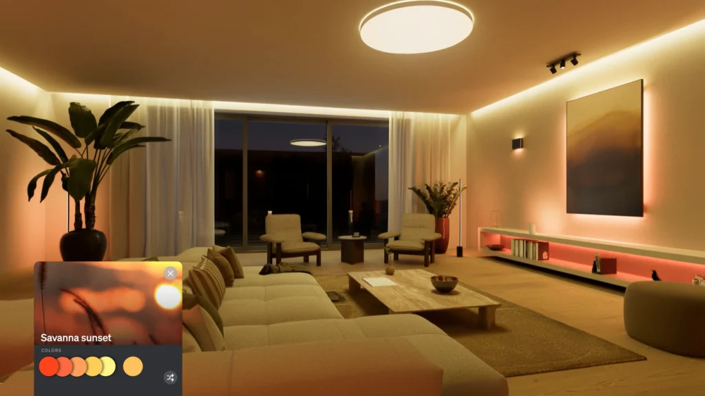 Philips Hue's nye Spatial Aware aflæser rummet. Foto: Philips Hue