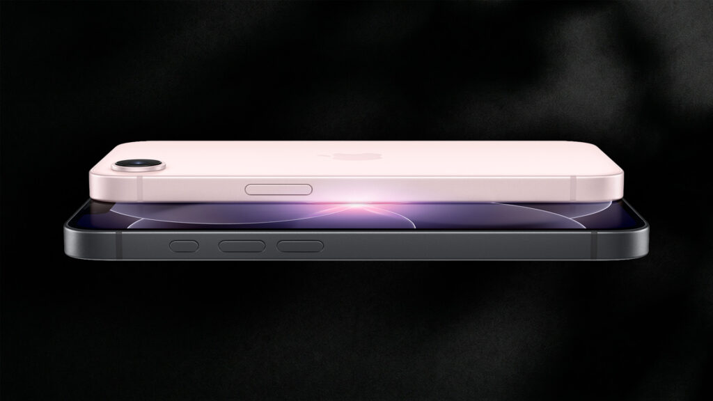 iPhone 17e i den nye sarte rosa farve. Foto: Apple/Techsen.dk