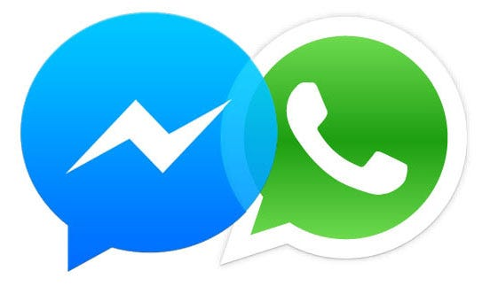 Messenger vs whatsapp, Kilde; Medium