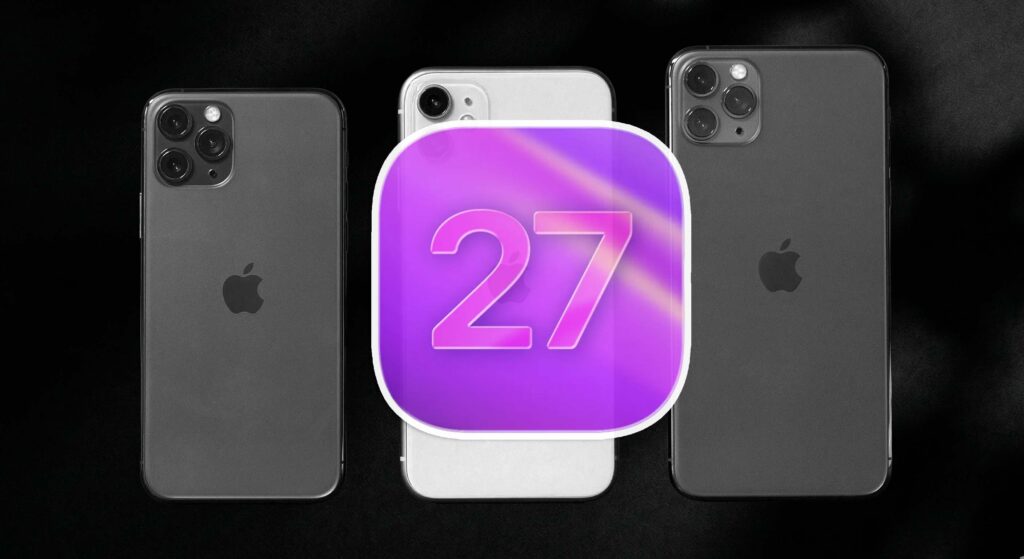 iOS 27 og iPhone 11. Grafik: Techsen.dk