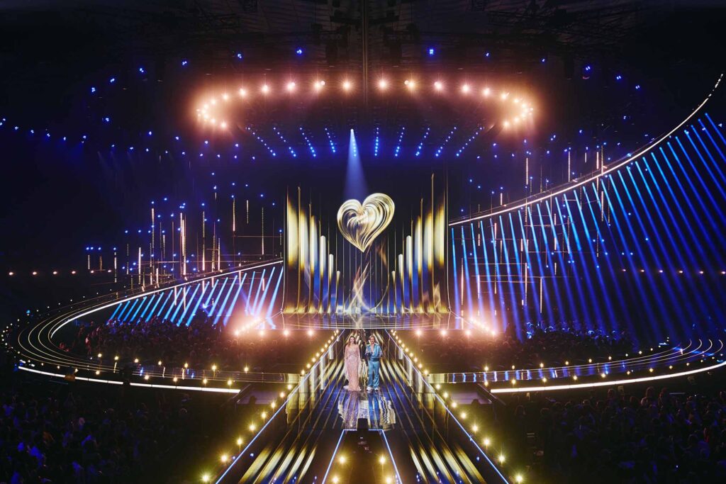 Eurovision 2026 scenen i Wien. Foto: Alma Bengtson/EBU