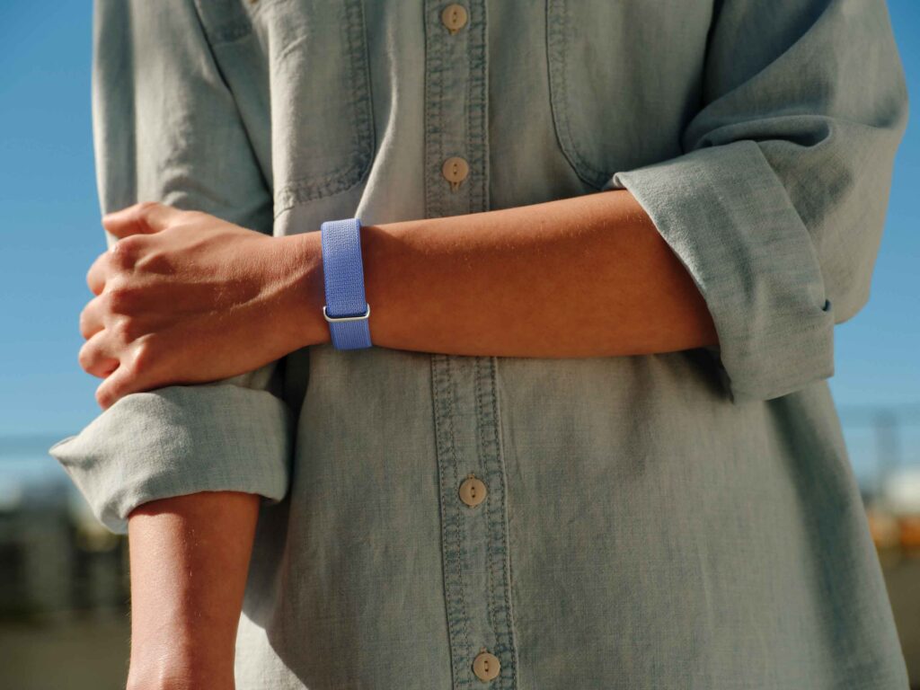 Google Fitbit Air kan sættes i forskellige remme. Foto: Google
