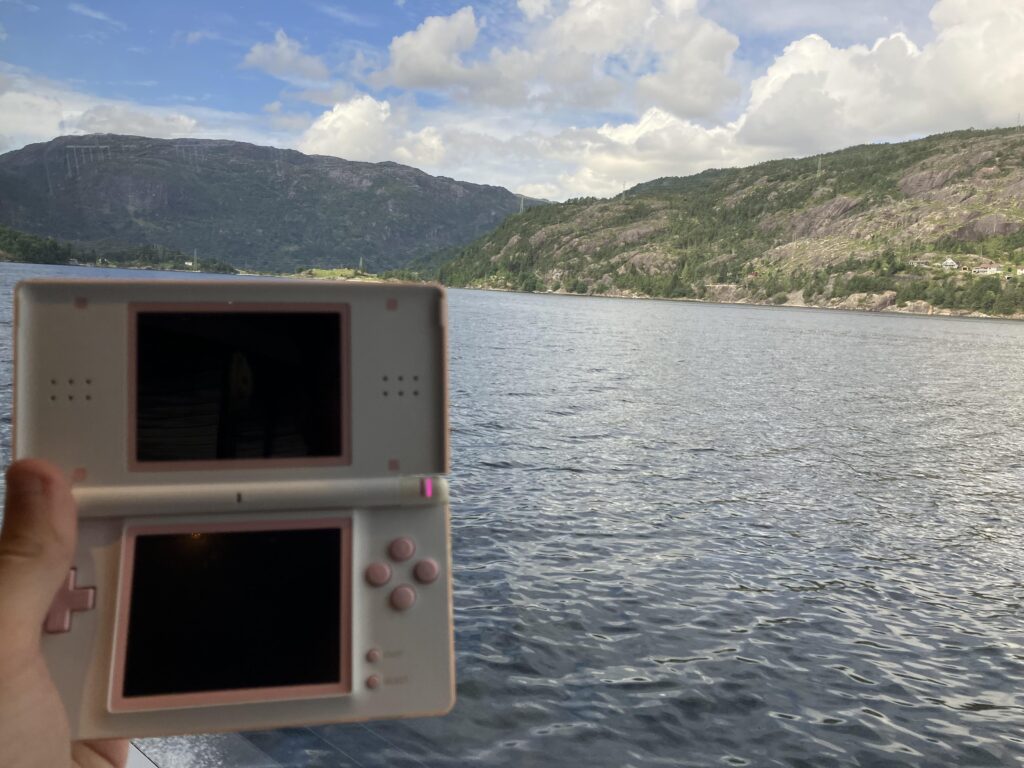 Nintendo DS lite på ferie