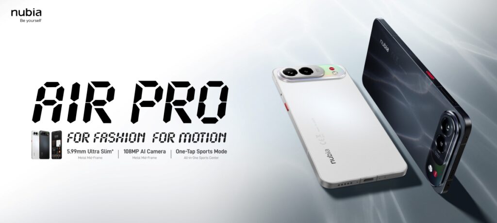 De nye nubia smartphones i Danmark, herunder den ultratynde nubia Air Pro.