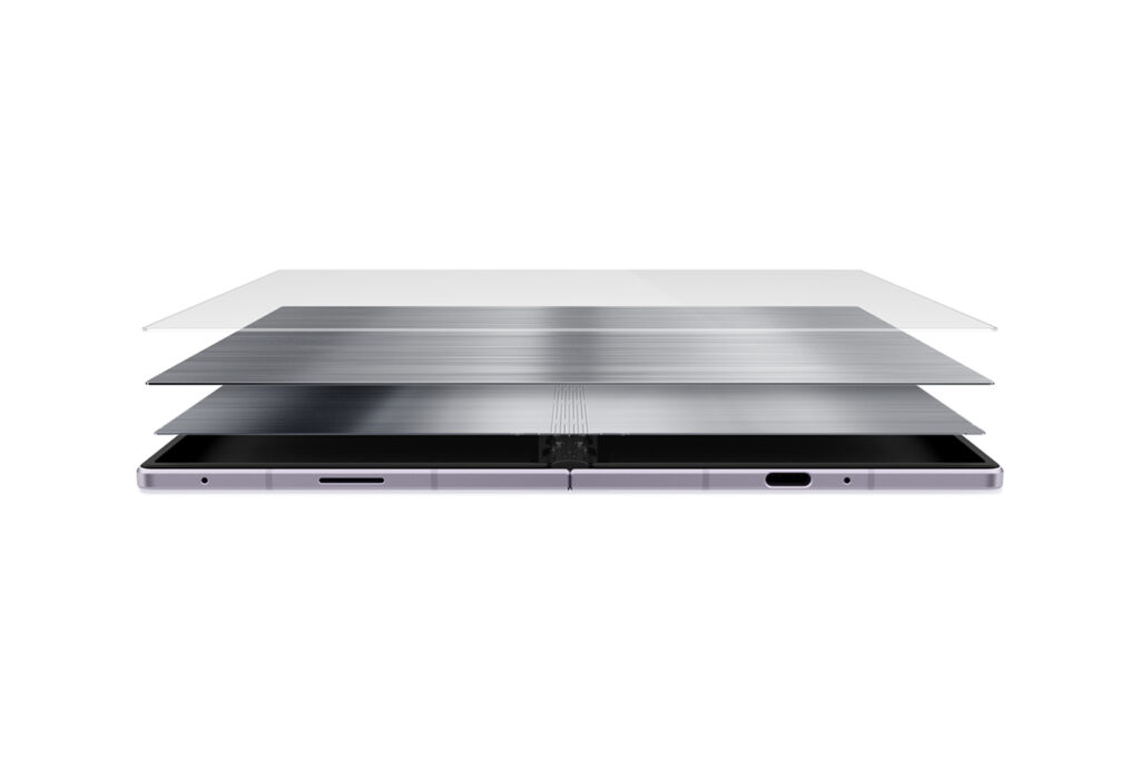 Z Fold8 har den nye Flex Titanium-teknologi. Foto: Samsung