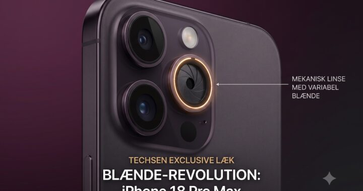 iPhone 18 Pro Max lækket: Apple planlægger revolutionerende kamera med variabel blænde