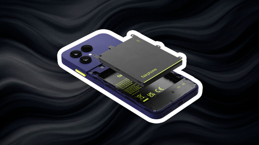 Fairphone 6+ kommer med et nyt cobalt batteri. Foto: Fairphone/Techsen.dk