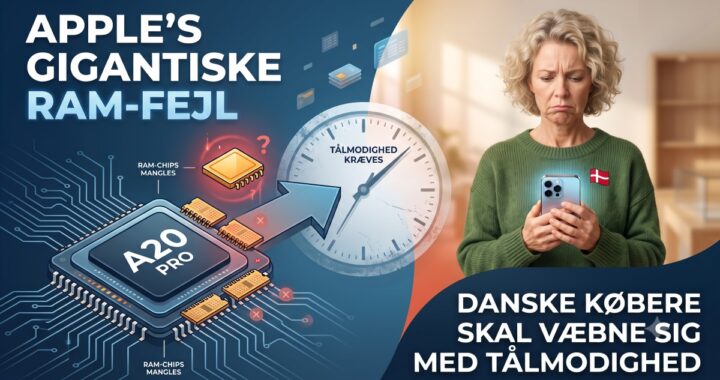 Apple i kæmpe RAM-brøler: Danske iPhone-købere skal væbne sig med tålmodighed