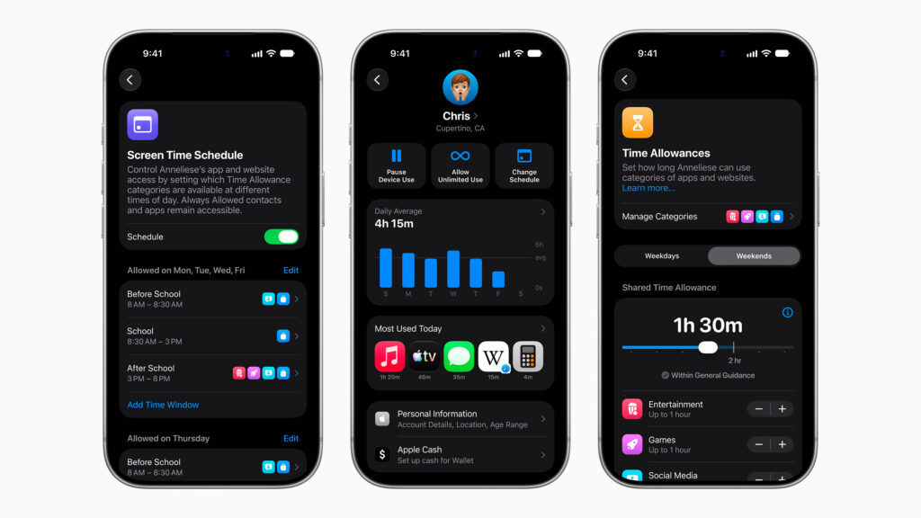 Børns sikkerhed i iOS 27 er vigtig. Foto: Apple